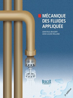 cover image of Mécanique des fluides appliquée, 2e édition